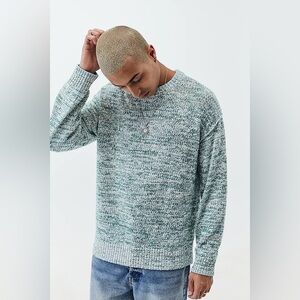 BDG Urban Outfitters Clark Sweater L 23” P2P Green/White $69 Retail EUC